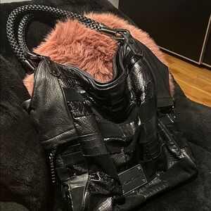 Kenneth Cole New York Black Textured Tote